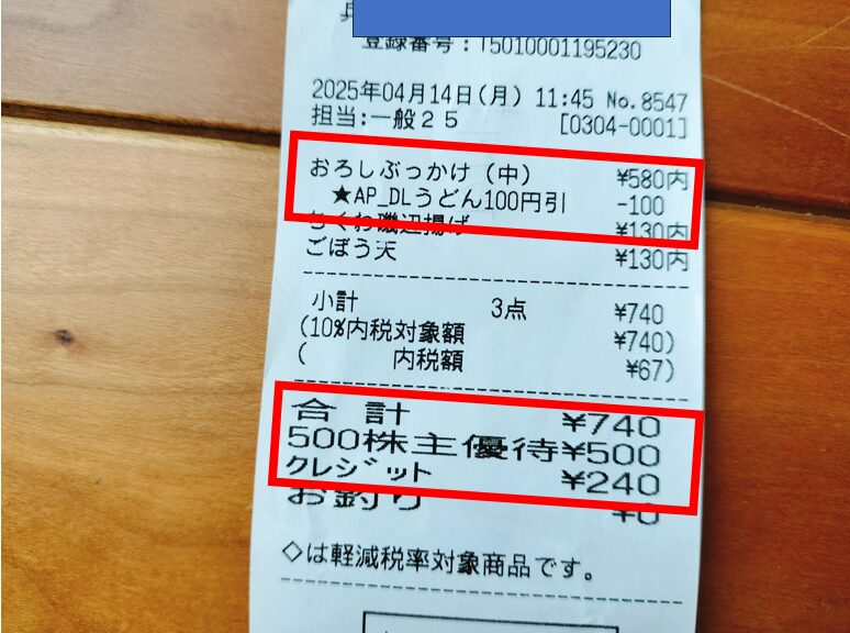 はなまるうどん株主優待